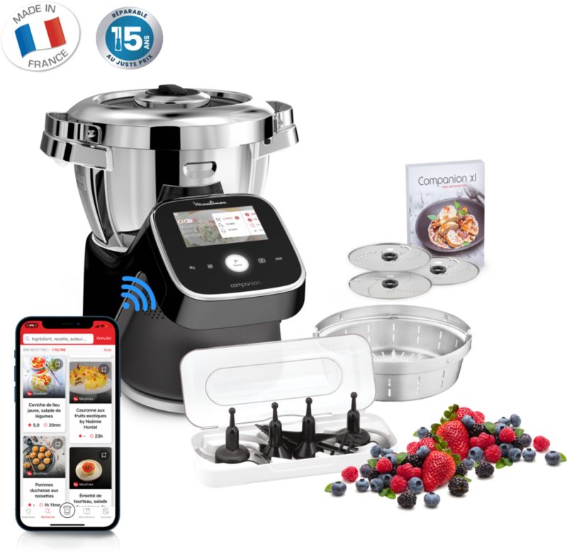 i-Companion Touch Pro HF93D810 Robot cuiseur - 18 programmes - 8 accessoires - Balance intégrée