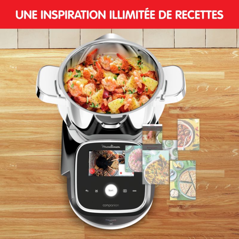 i-Companion Touch Pro HF93D810 Robot cuiseur - 18 programmes - 8 accessoires - Balance intégrée