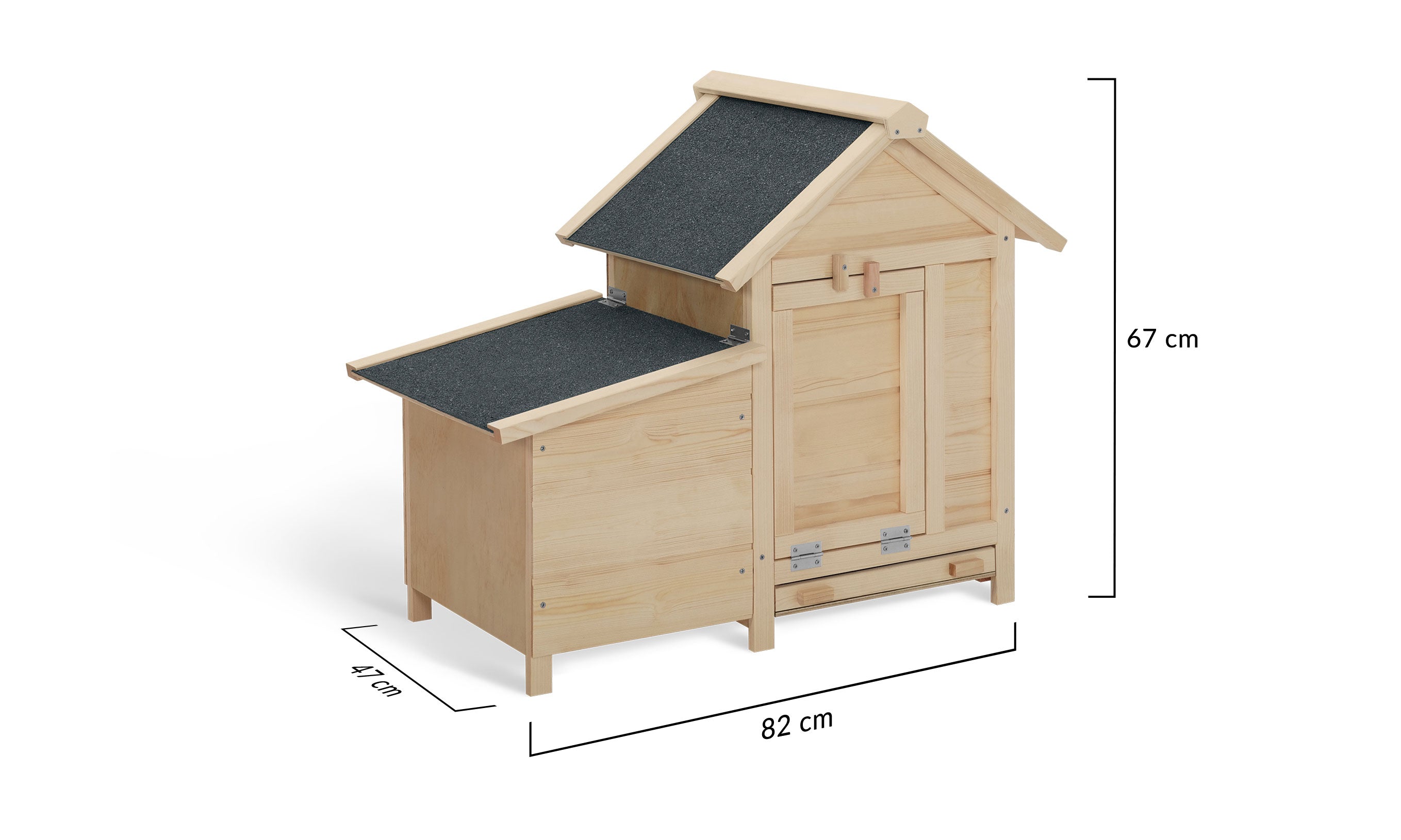 Poulailler Casita en bois avec pondoir intégré - 2 poules