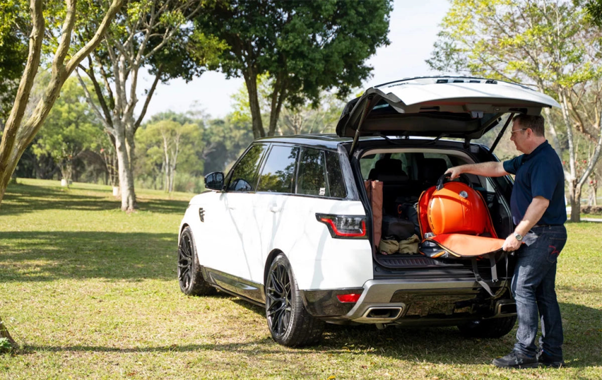 Barbecue gaz compact portable O- grill 500 rouge