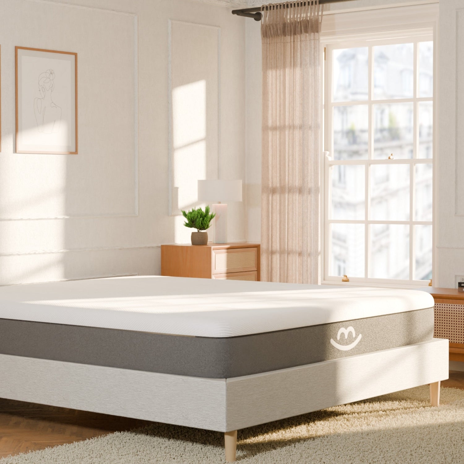 Matelas Latex et Mousse Gaia - Epaisseur 25cm - 2 faces d'accueil - Soutien mi-ferme