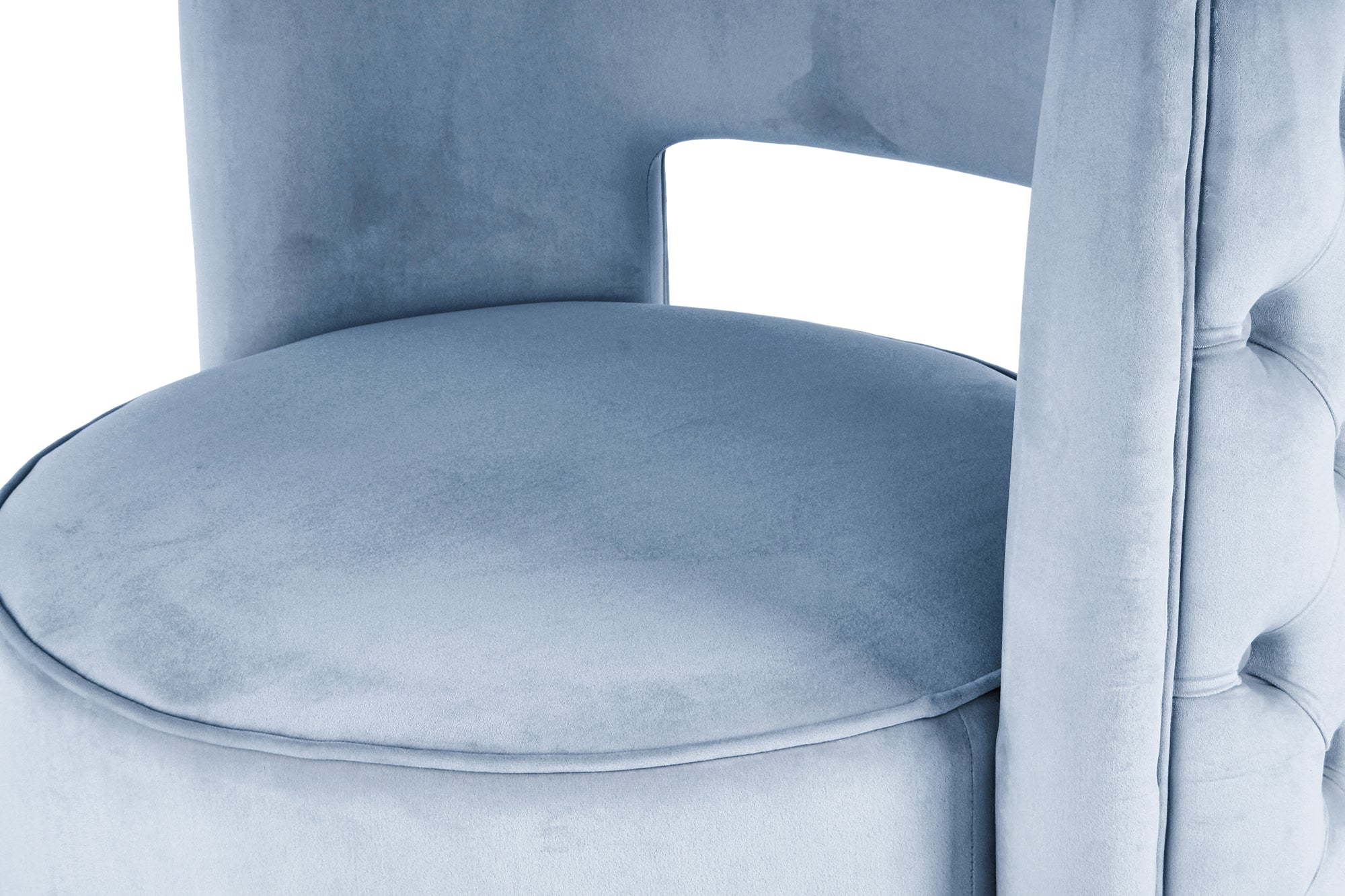 Fauteuil bleu / doré - Beverly