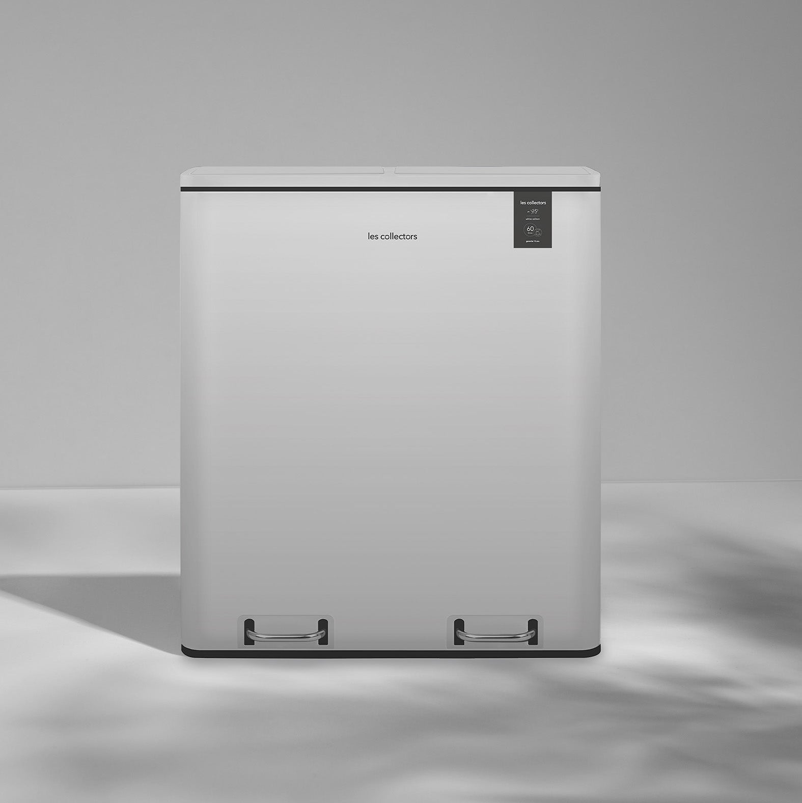 Poubelle 2x30L Blanche