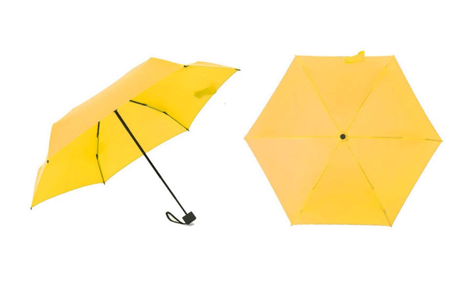 Mini-Parapluie pliable jaune