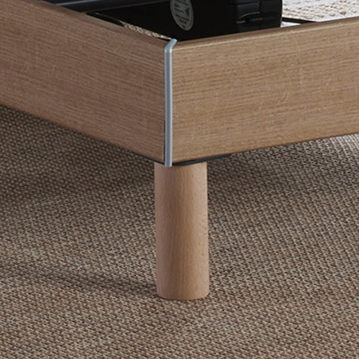 Ensemble literie électrique relaxation à plots + Matelas mousse HR35 2x80 x 200