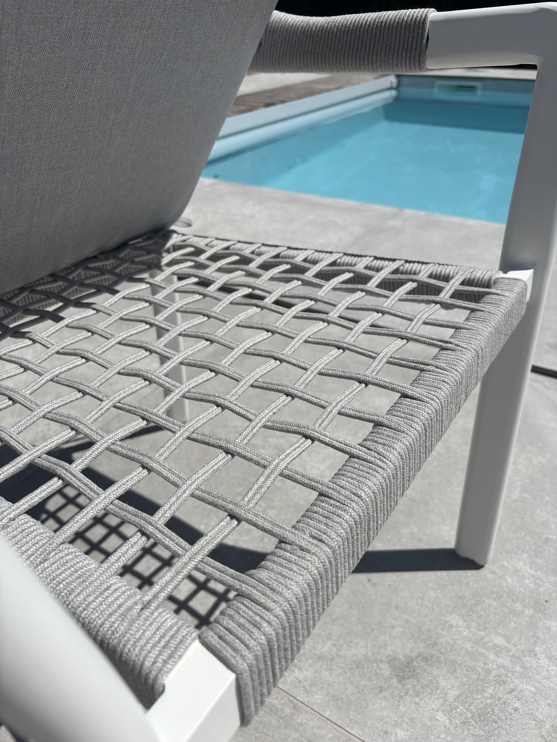 Lot de 2 fauteuils de jardin ABELLA - BLANC