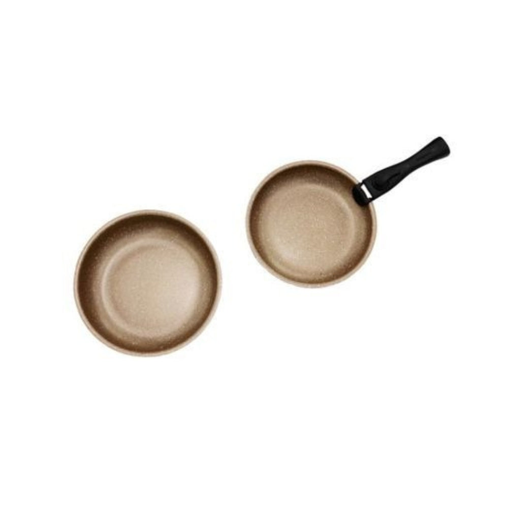 Batterie de Cuisine Arthur Martin 18 Pièces en Aluminium Tous Feux avec Ustensiles et Poignée Amovible
