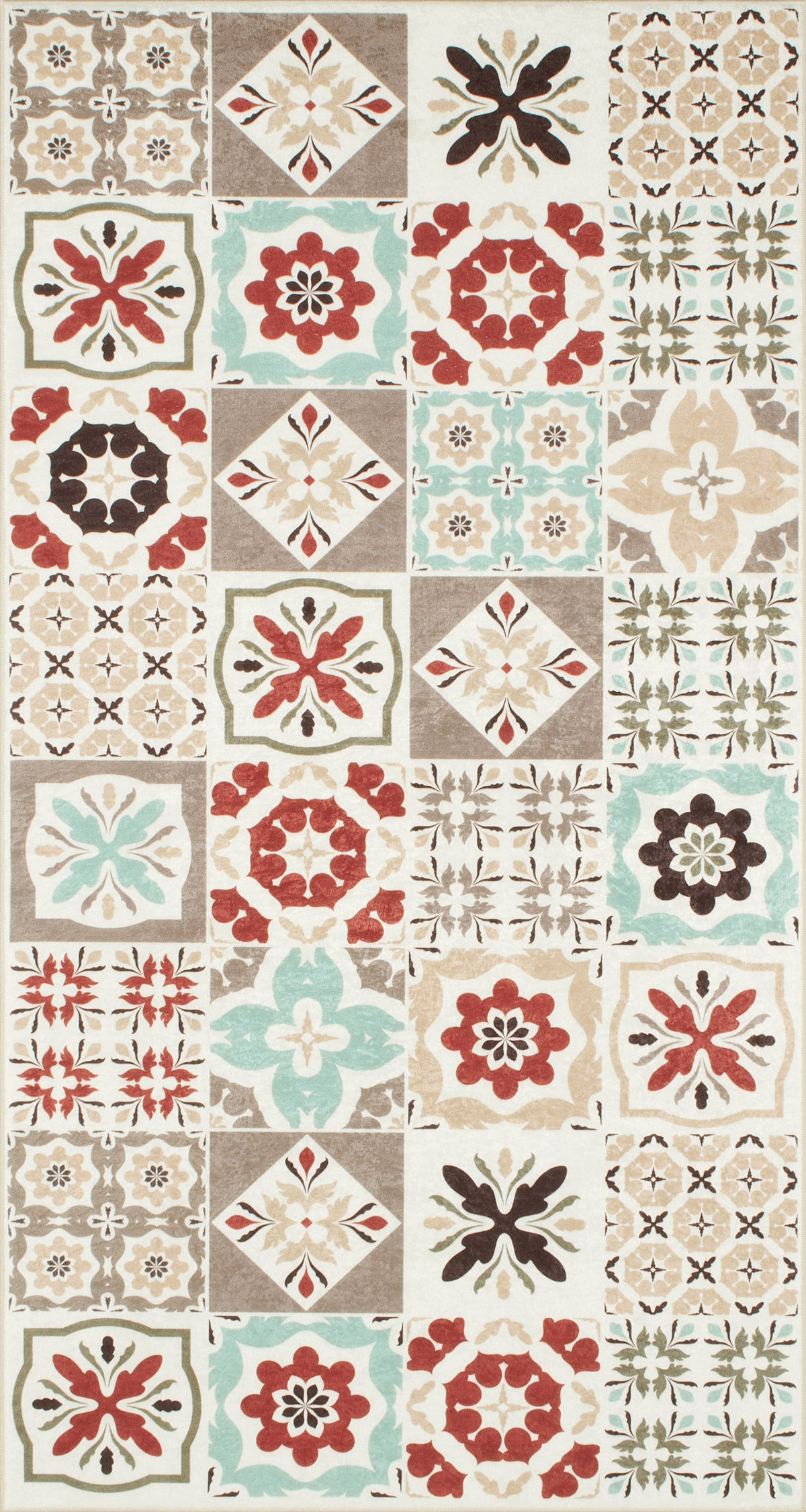 Tapis de cuisine à motifs - multicolore