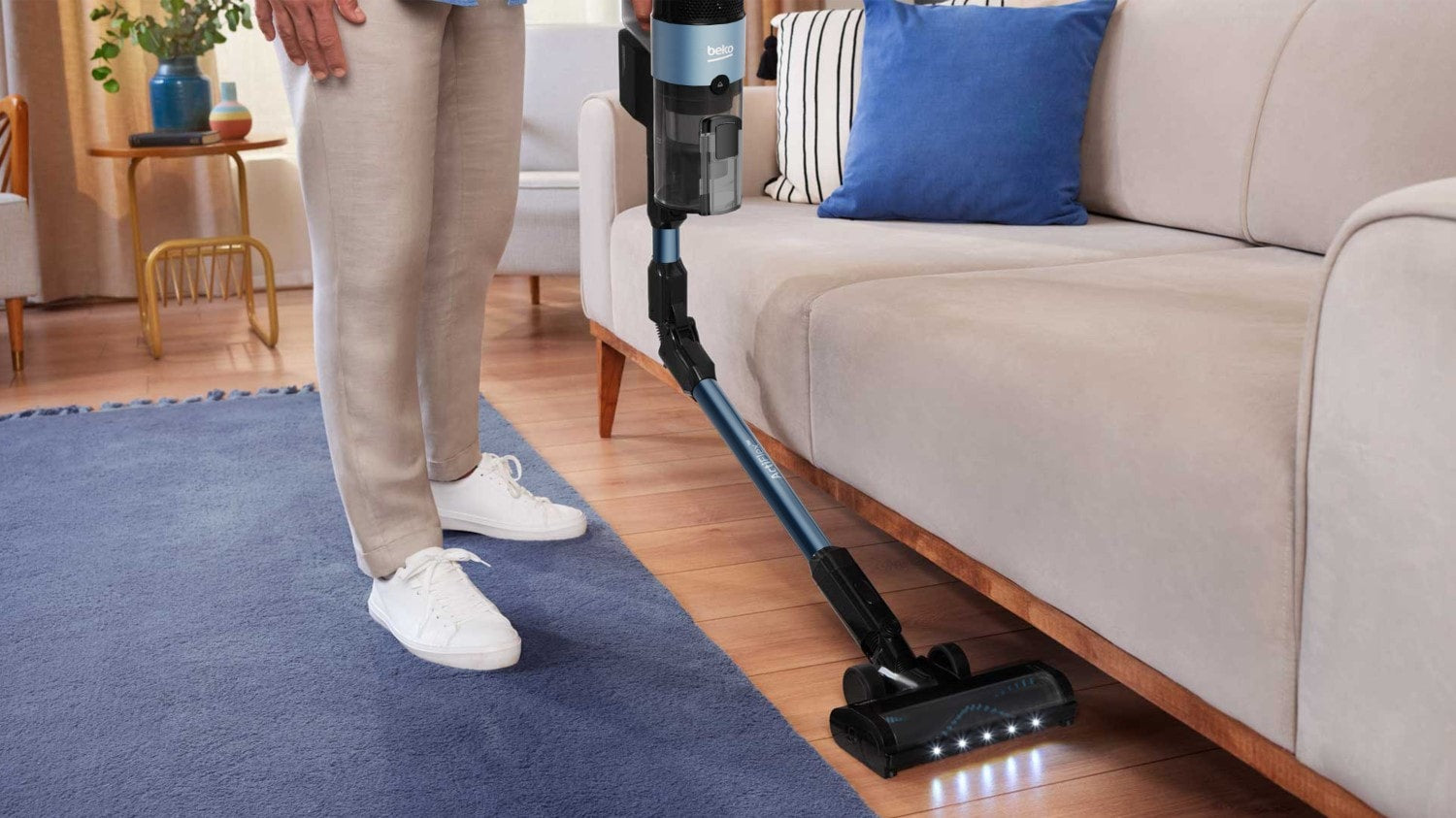 Aspirateur balai sans fil flexible 25.2v