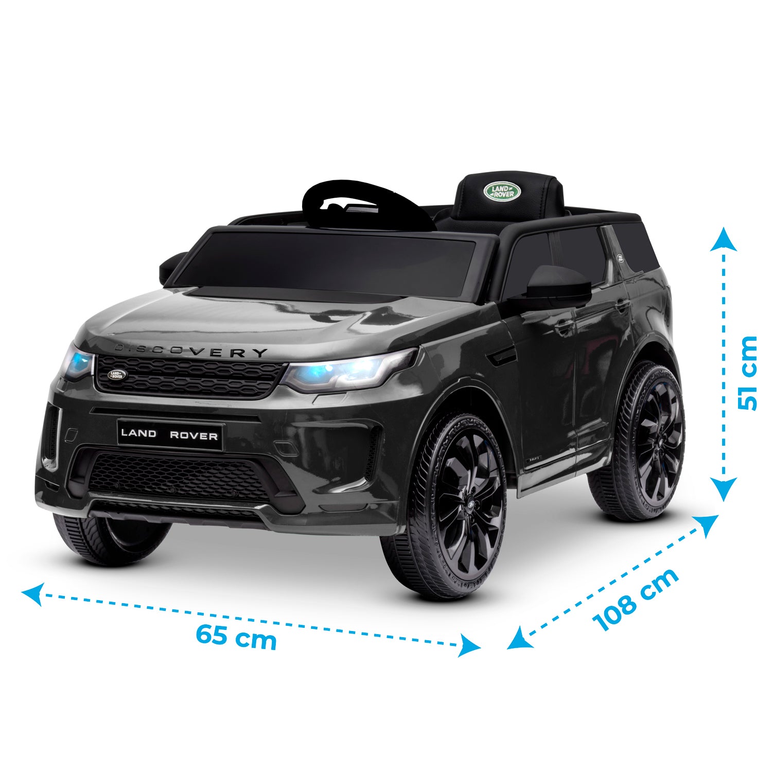 Voiture SUV électrique Land Rover Discovery Noir - 36m+
