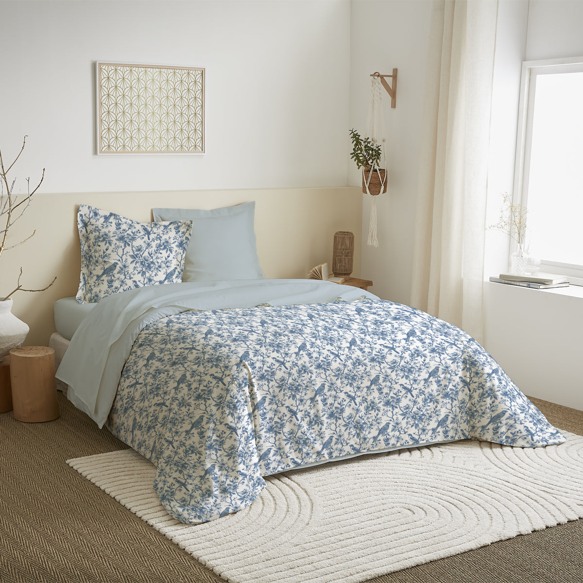 Pack Complet Housse de couette Imprimé 240 x 220 cm - Drap housse 140 x 190 cm 9 modèles au choix