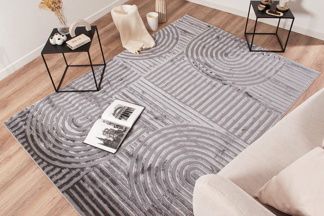 Tapis d'intérieur en polypropylène - Gris