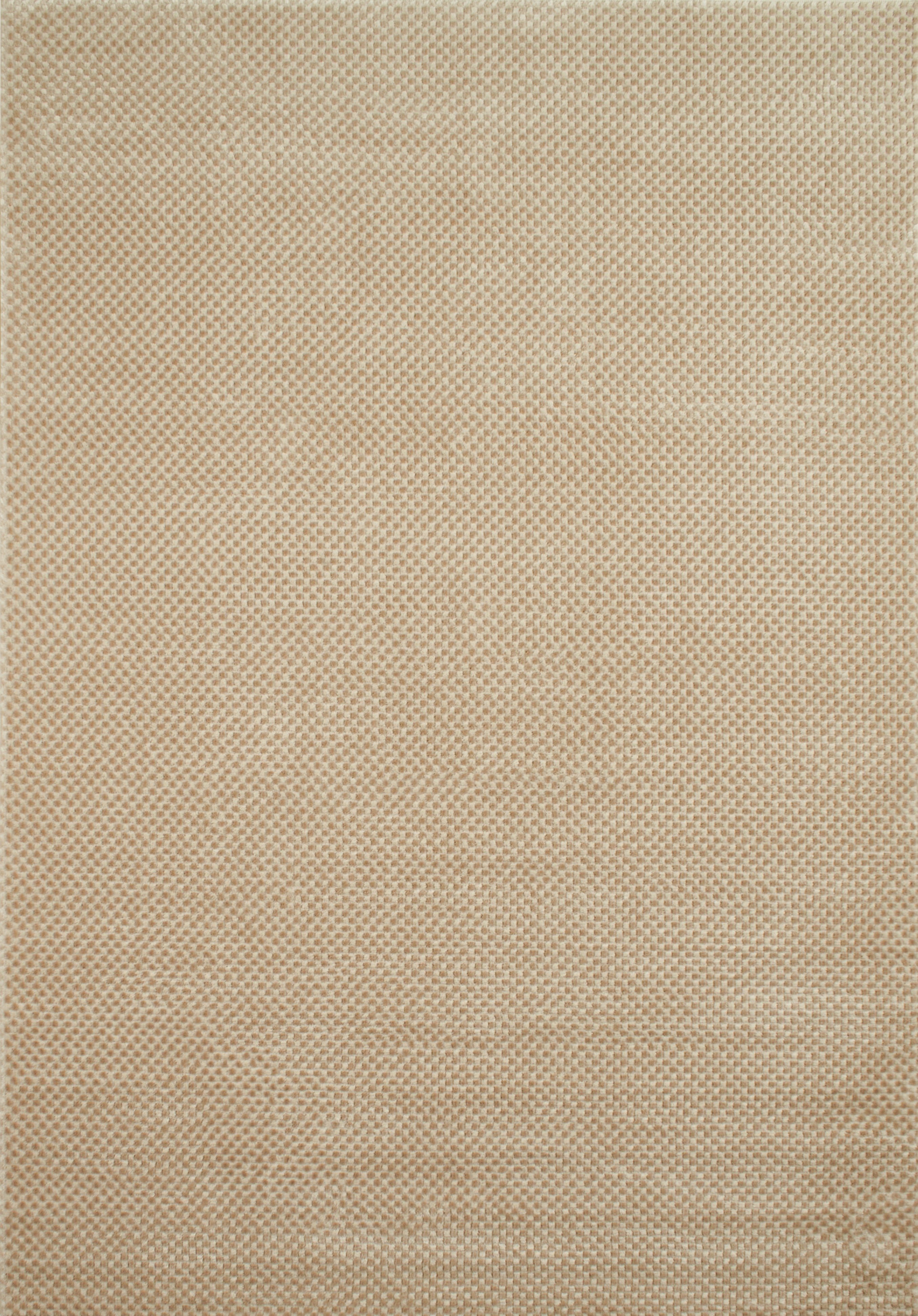 Tapis poils en reliefs 100% polypropylène - creme / beige