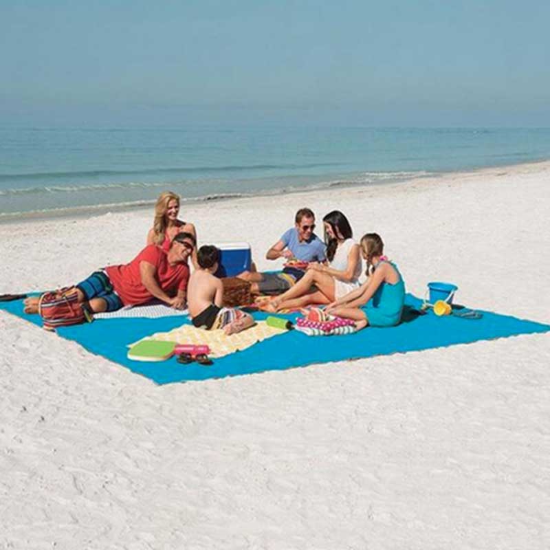Serviette de Plage Drap Anti-Sable avec Crochet - 150 x 200 cm