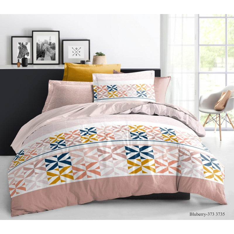 Pack Complet Housse de couette Imprimé 240 x 220 cm - Drap housse 140 x 190 cm 9 modèles au choix