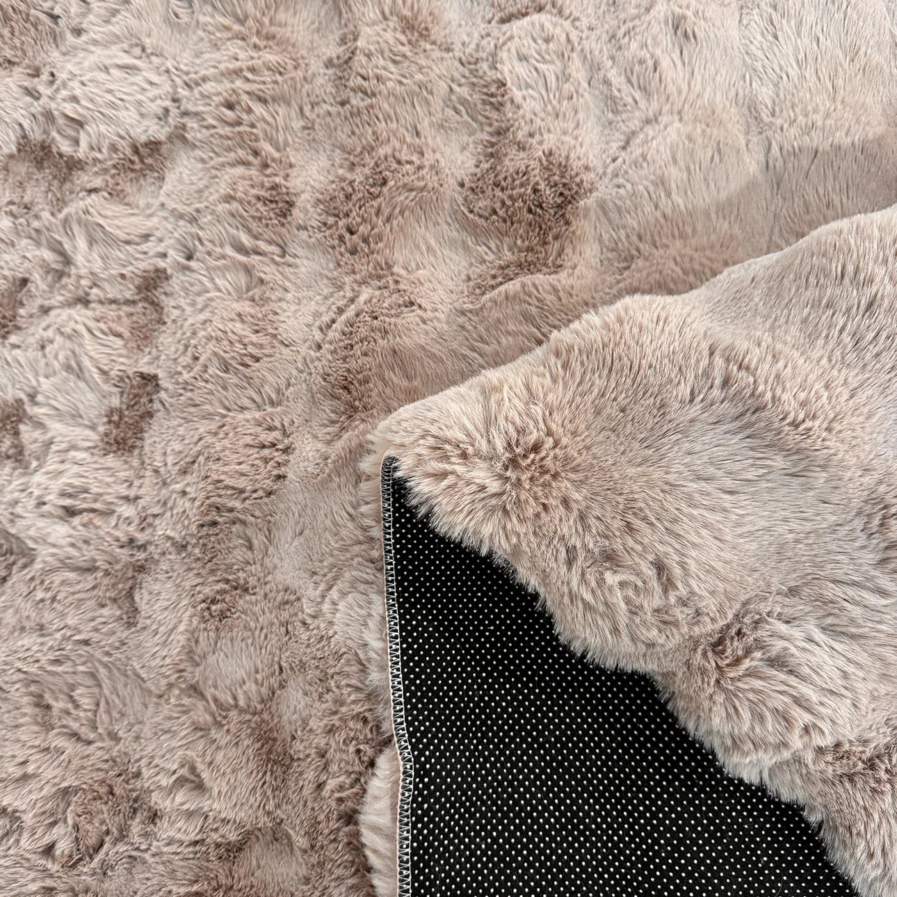 Tapis doux et moelleux rose - Bubble