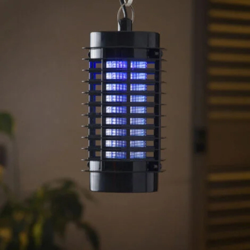 Lampe Anti-Moustiques 2 LED UV Électrique et Silencieuse pour Intérieur avec Rayon d'Action 40 m²