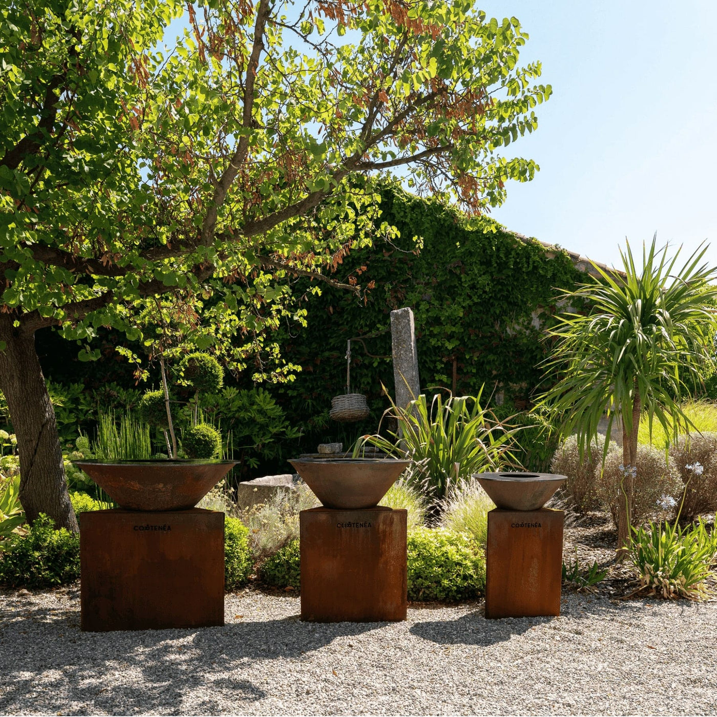 Brasero plancha en acier Corten - Tradition 60 cm