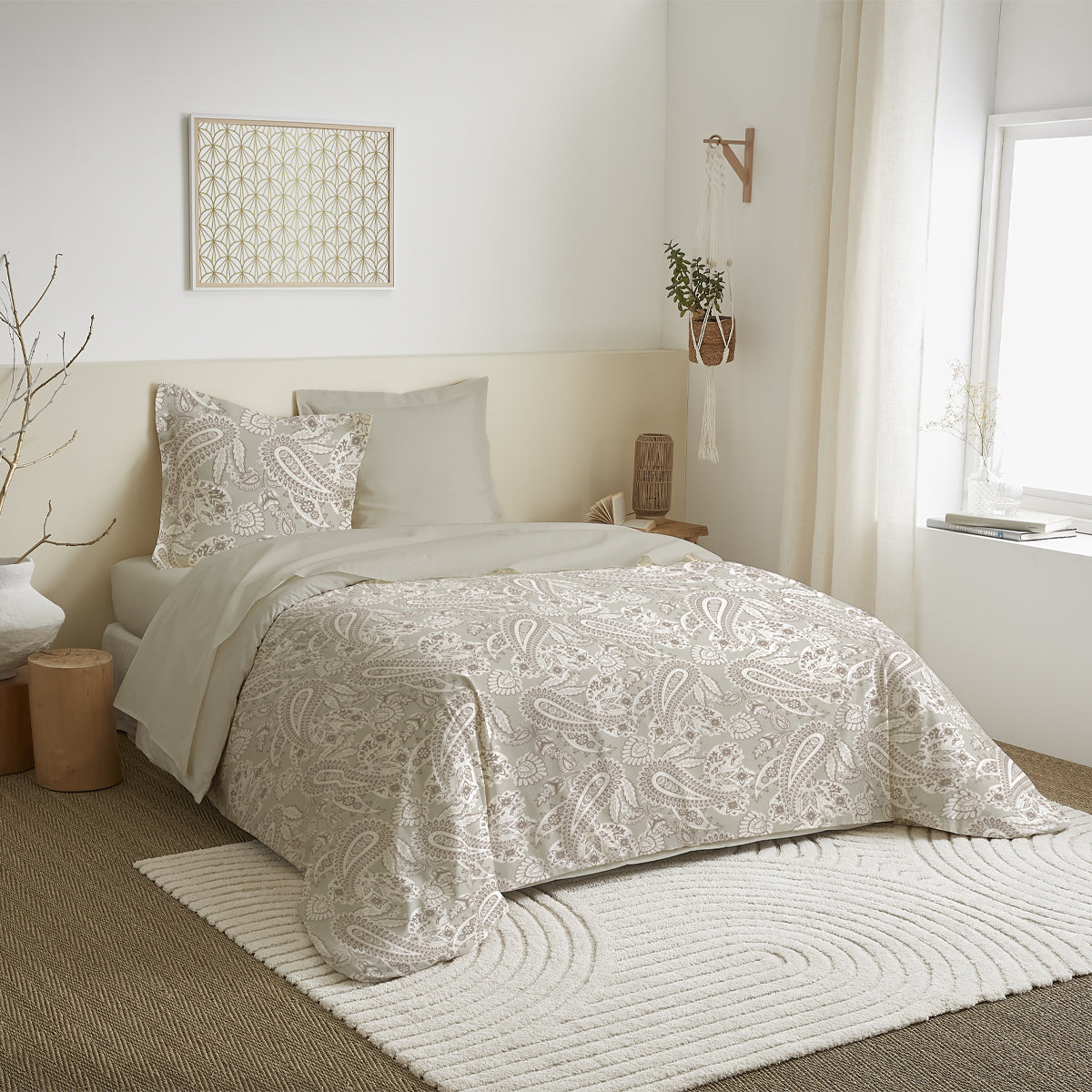 Parure de draps 4 pièces pour lit 140 x 190 cm 8 modèles au choix