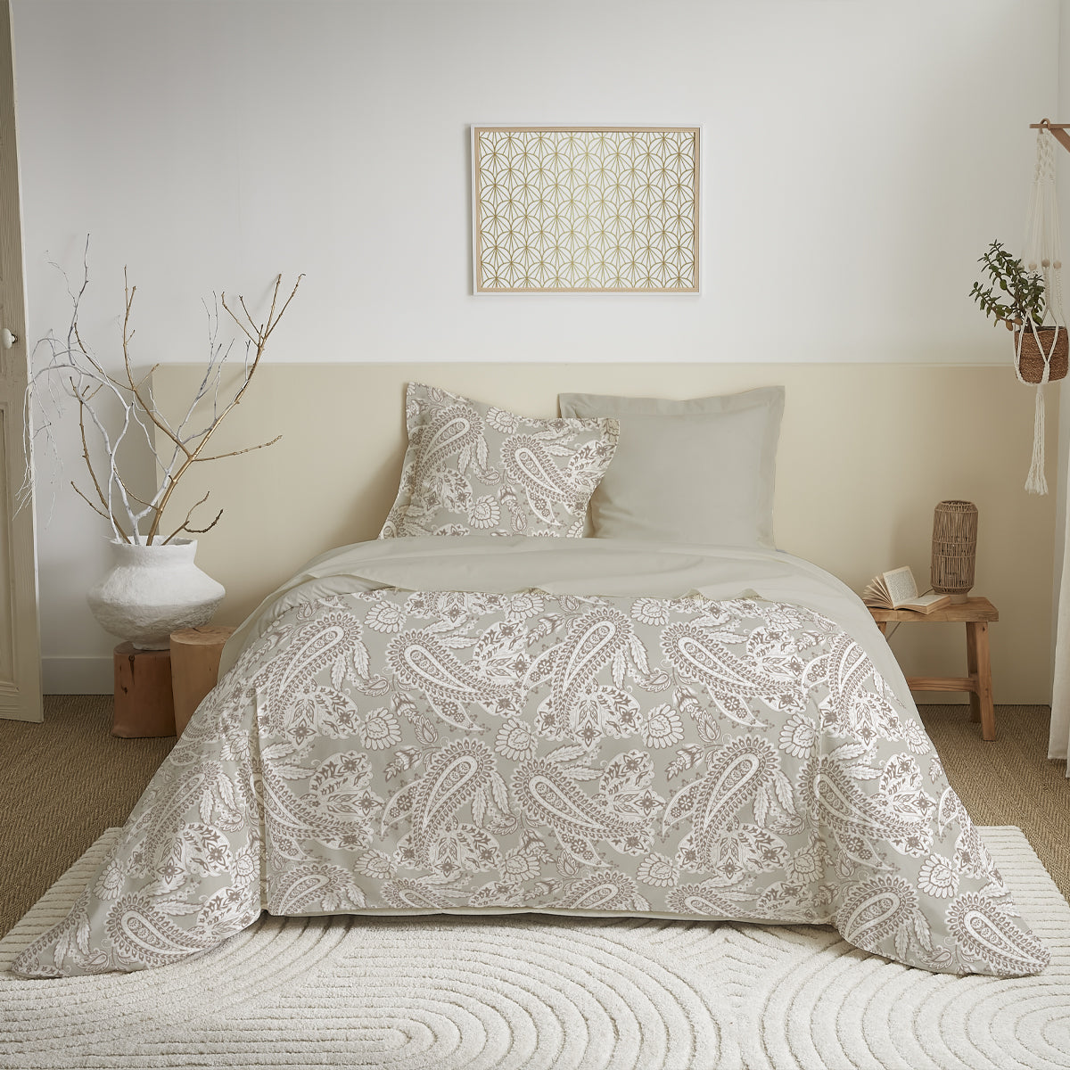 Parure de couette réversible pour lit 240 x 220 cm 13 modèles au choix