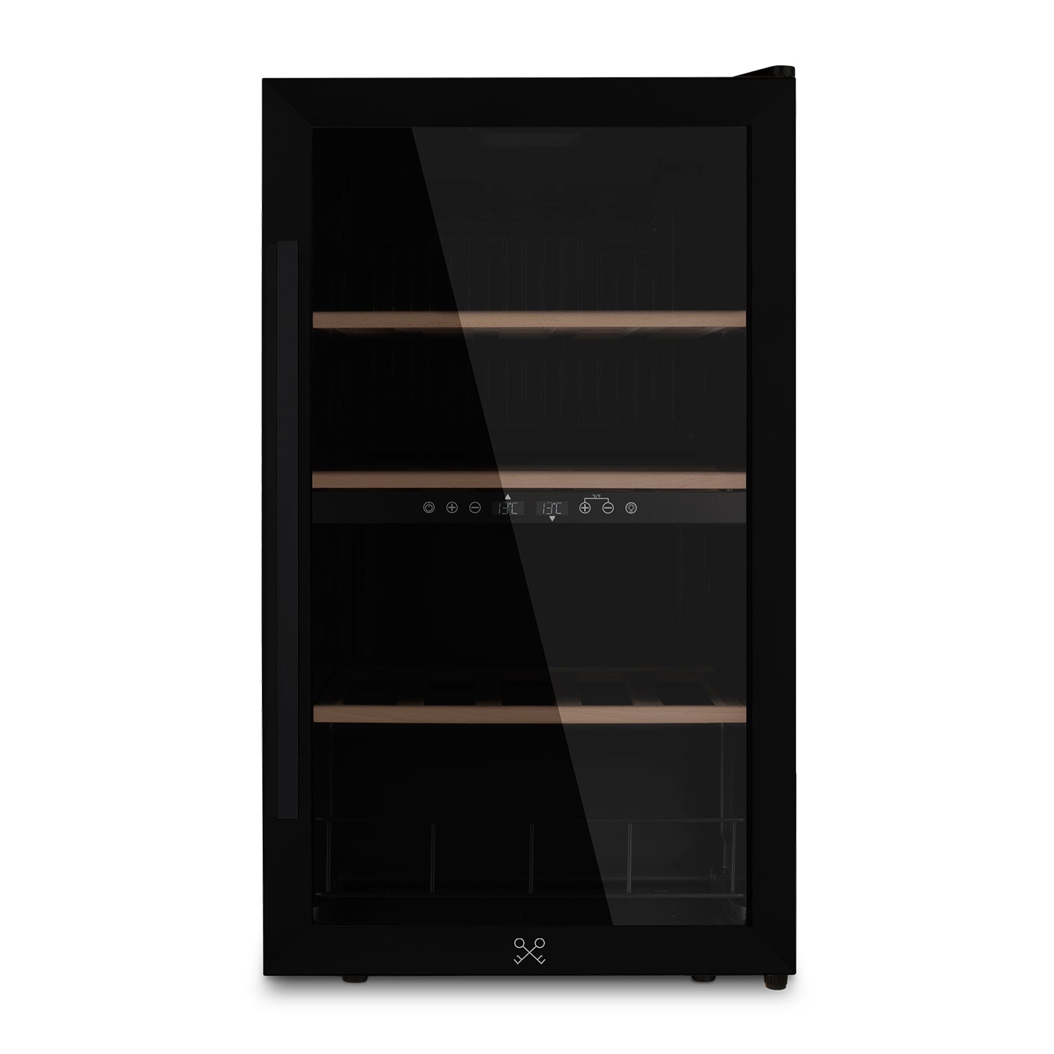 Cave à vin dual zone 32 bouteilles pose libre noire