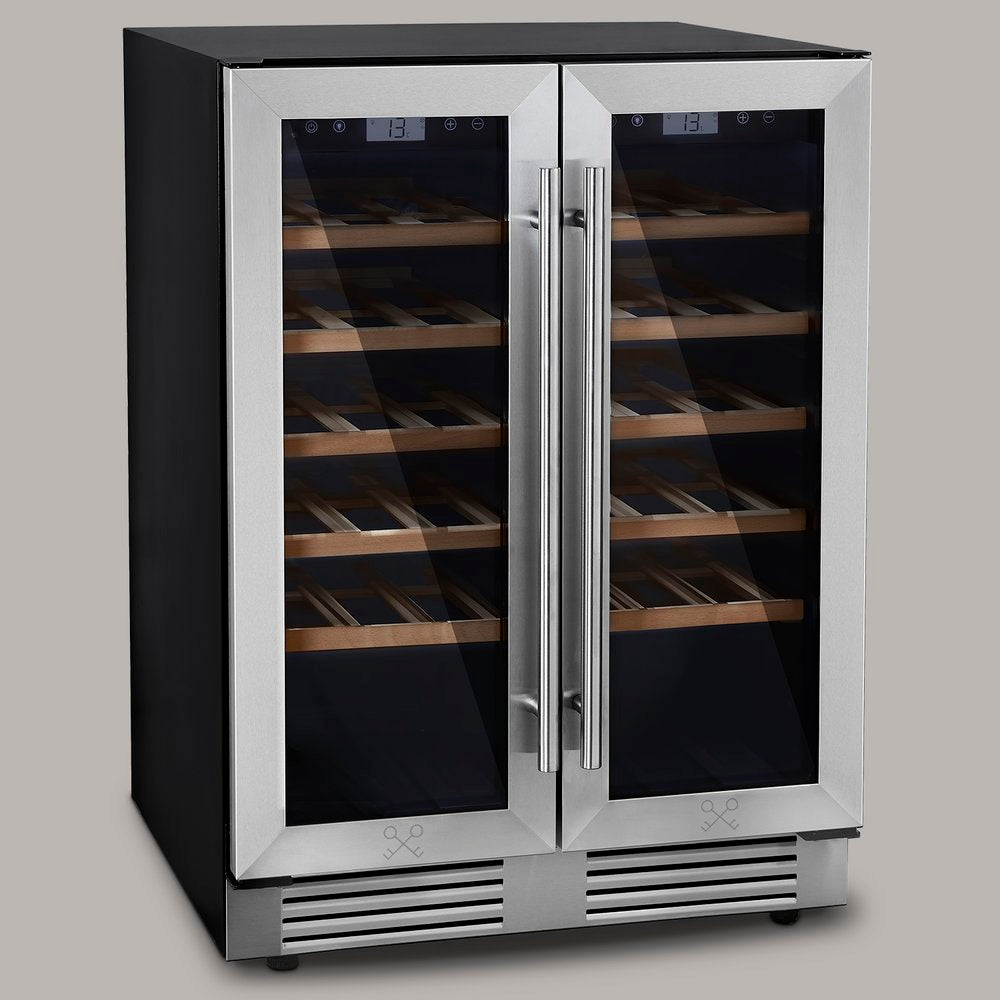 Cave à vin dual zone 42 bouteilles encastrable