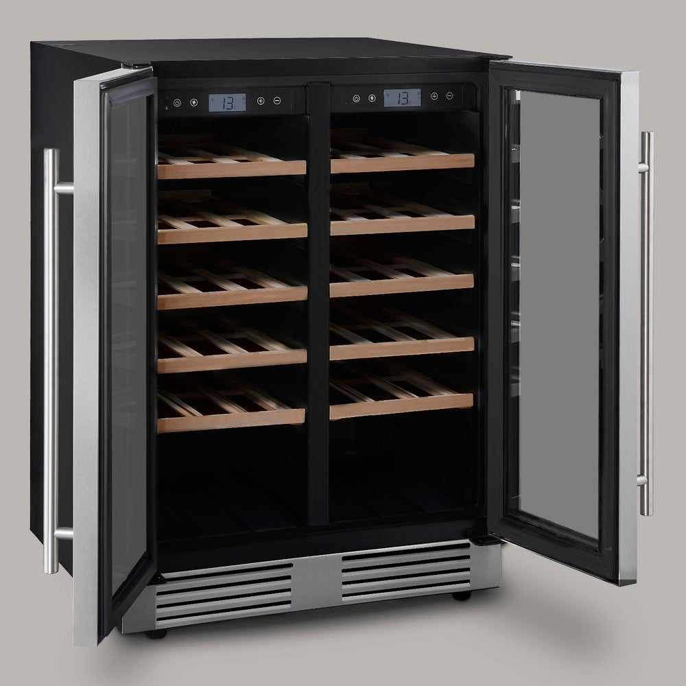 Cave à vin dual zone 42 bouteilles encastrable