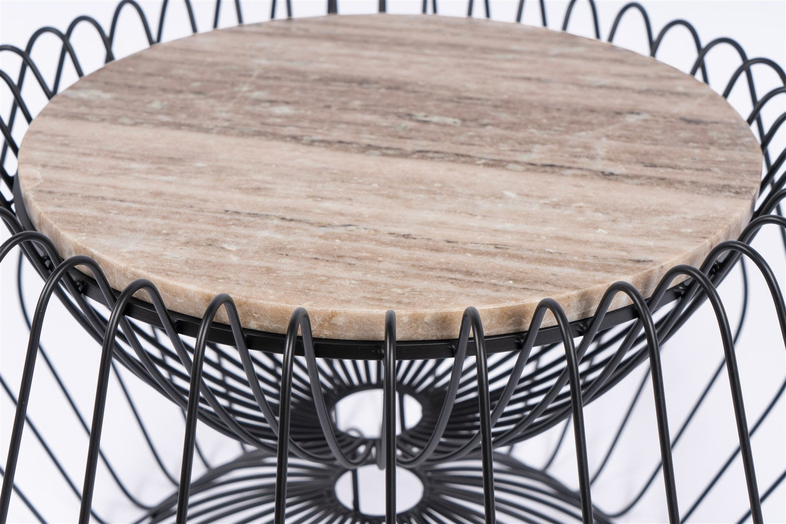 Table d'appoint marron noir - Malibu