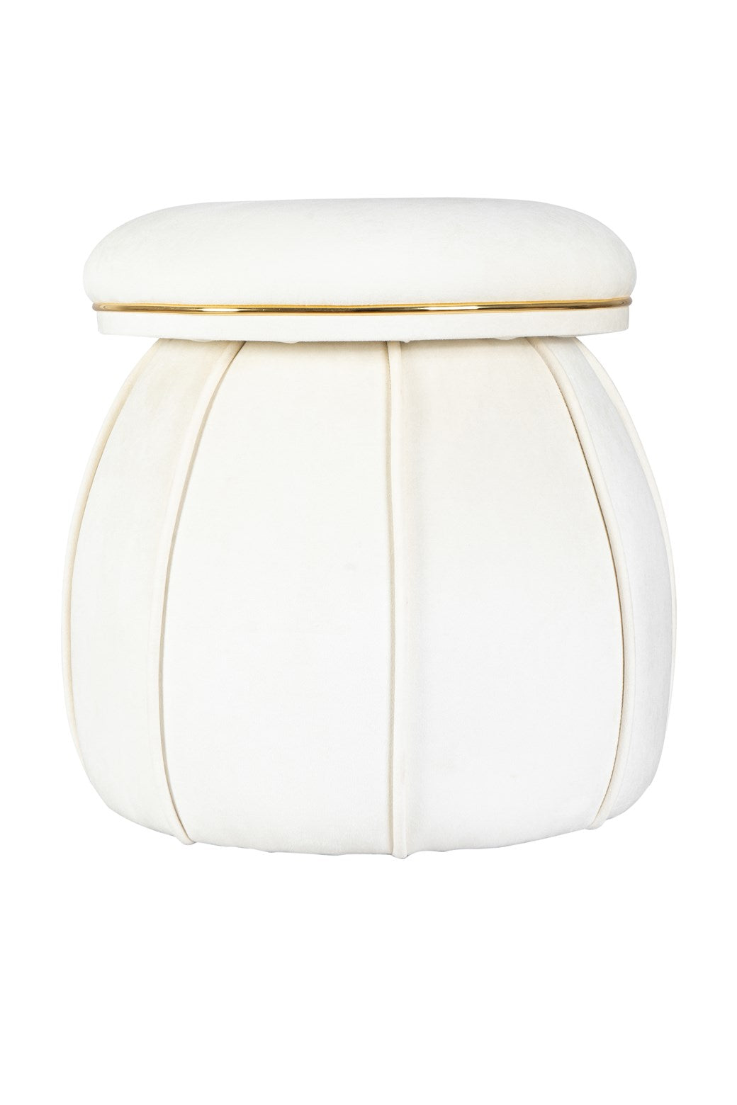 Tabouret ivoire / doré - Corinne