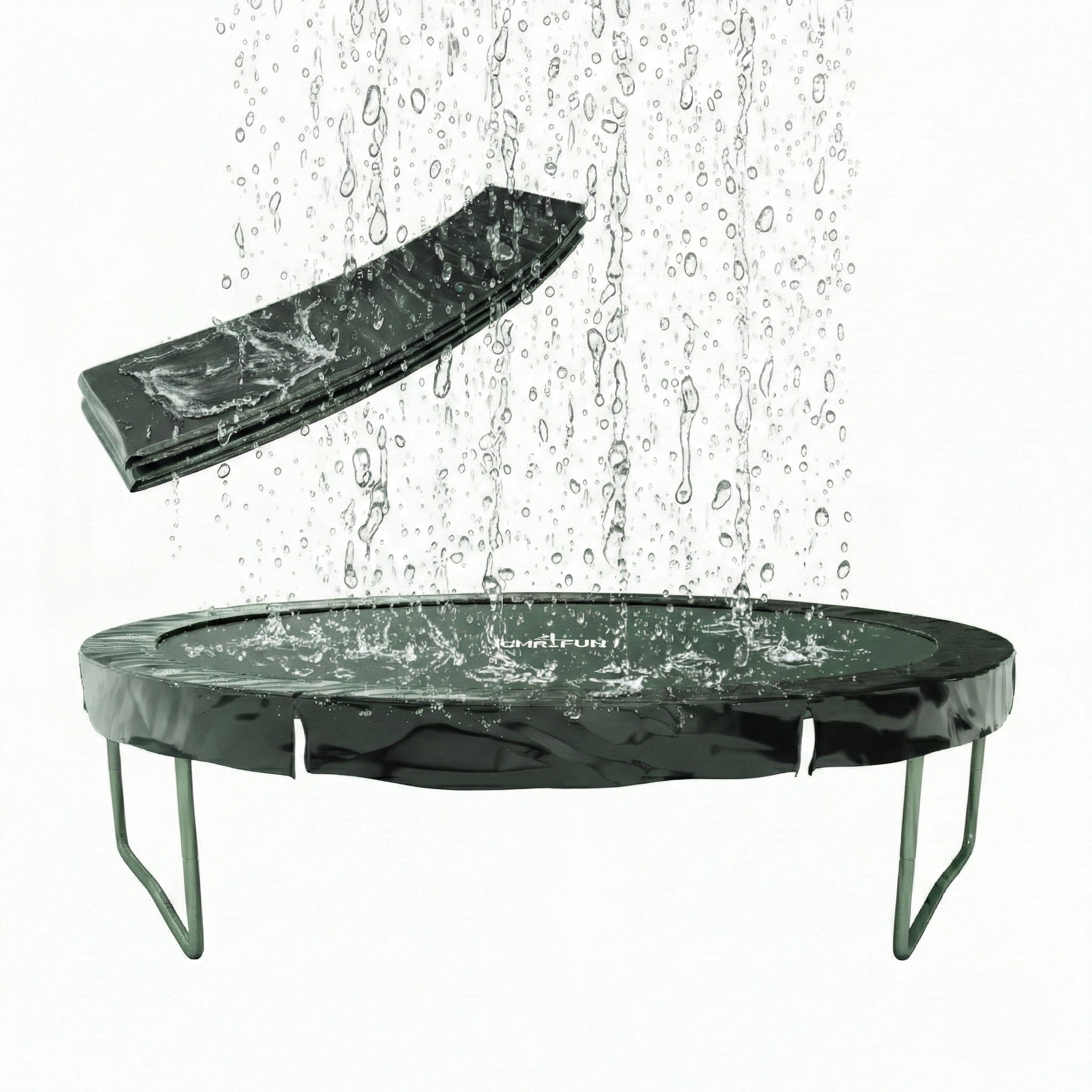 Coussin en Polyethylene pour Trampoline 12FT - 366cm - Noir