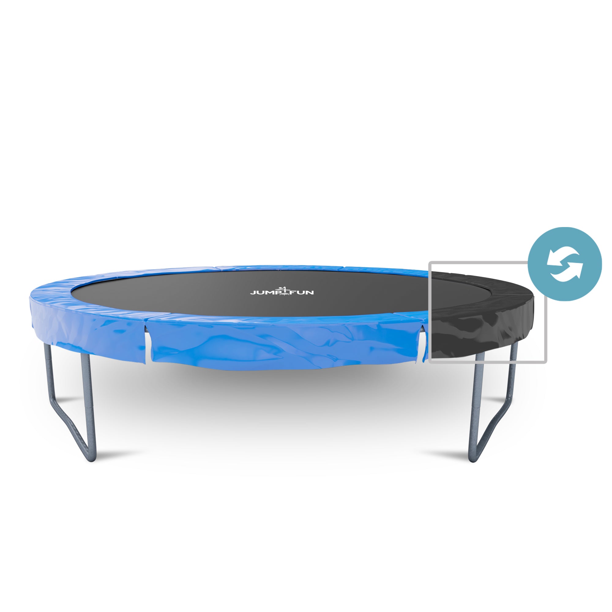 Coussin en Polyethylene pour Trampoline 8FT - 244cm - Bleu
