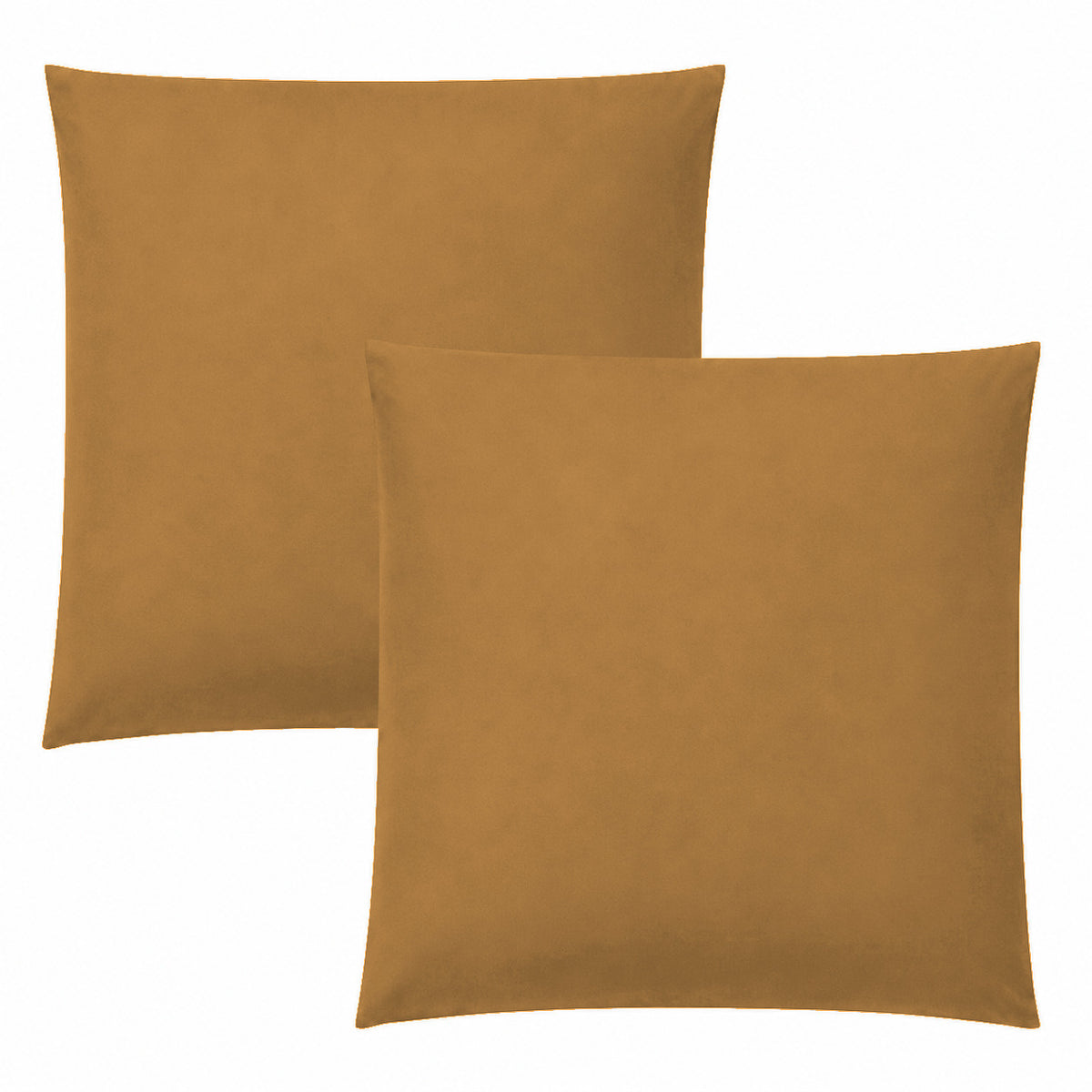 Lot de 2 Taies d'oreiller "Duo Protect" imperméable 100% Coton 57 fils/cm² 63 x 63 cm Miel