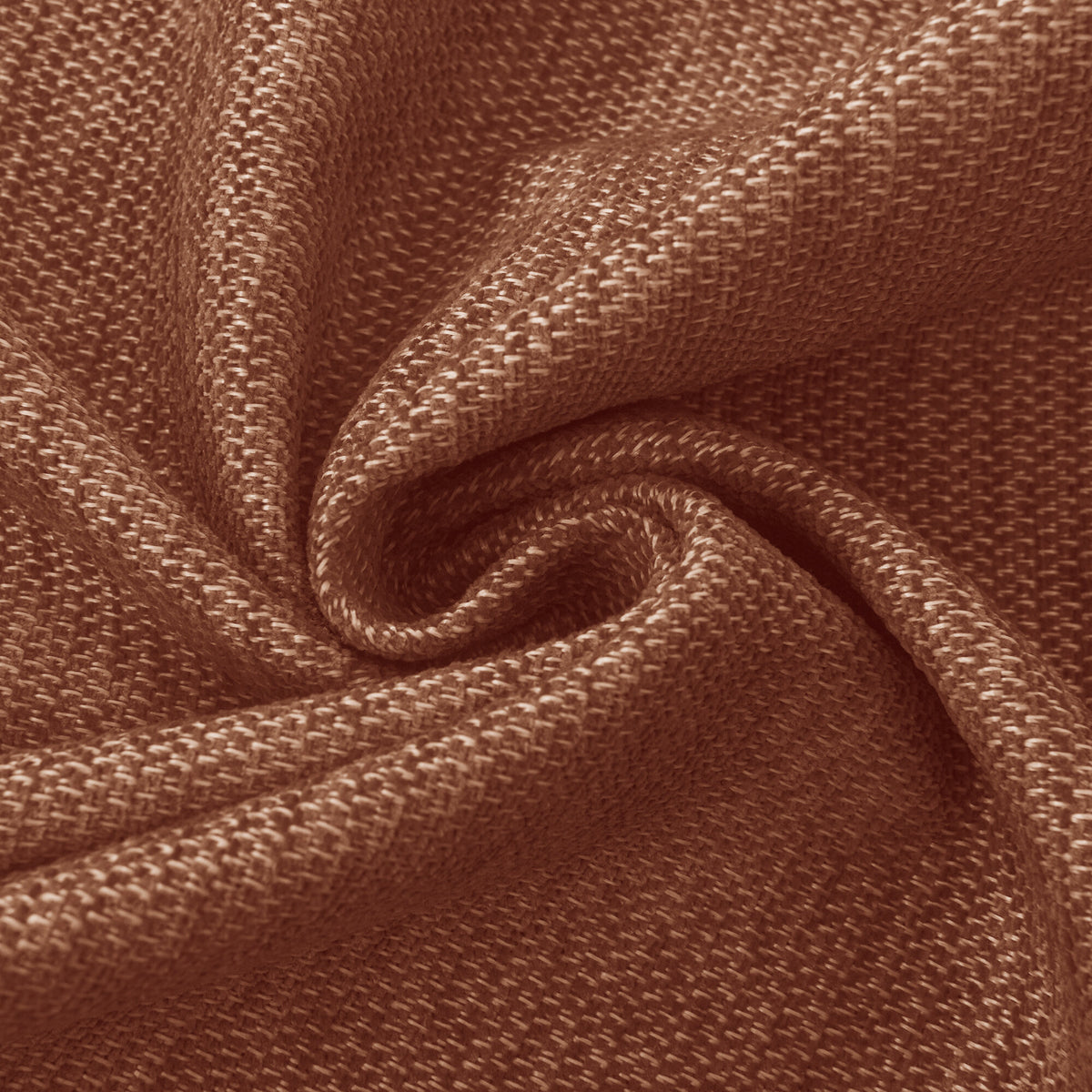 Rideau occultant phonique et thermique doublé polaire 140 x 240 cm "Arctica" 100% opaque Terracotta
