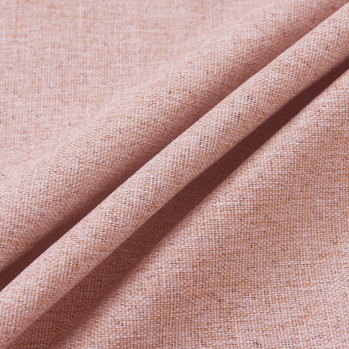 Rideau 100% occultant + 8 œillets 140 x 240 cm Polyester chambray "Cocooning" Rose