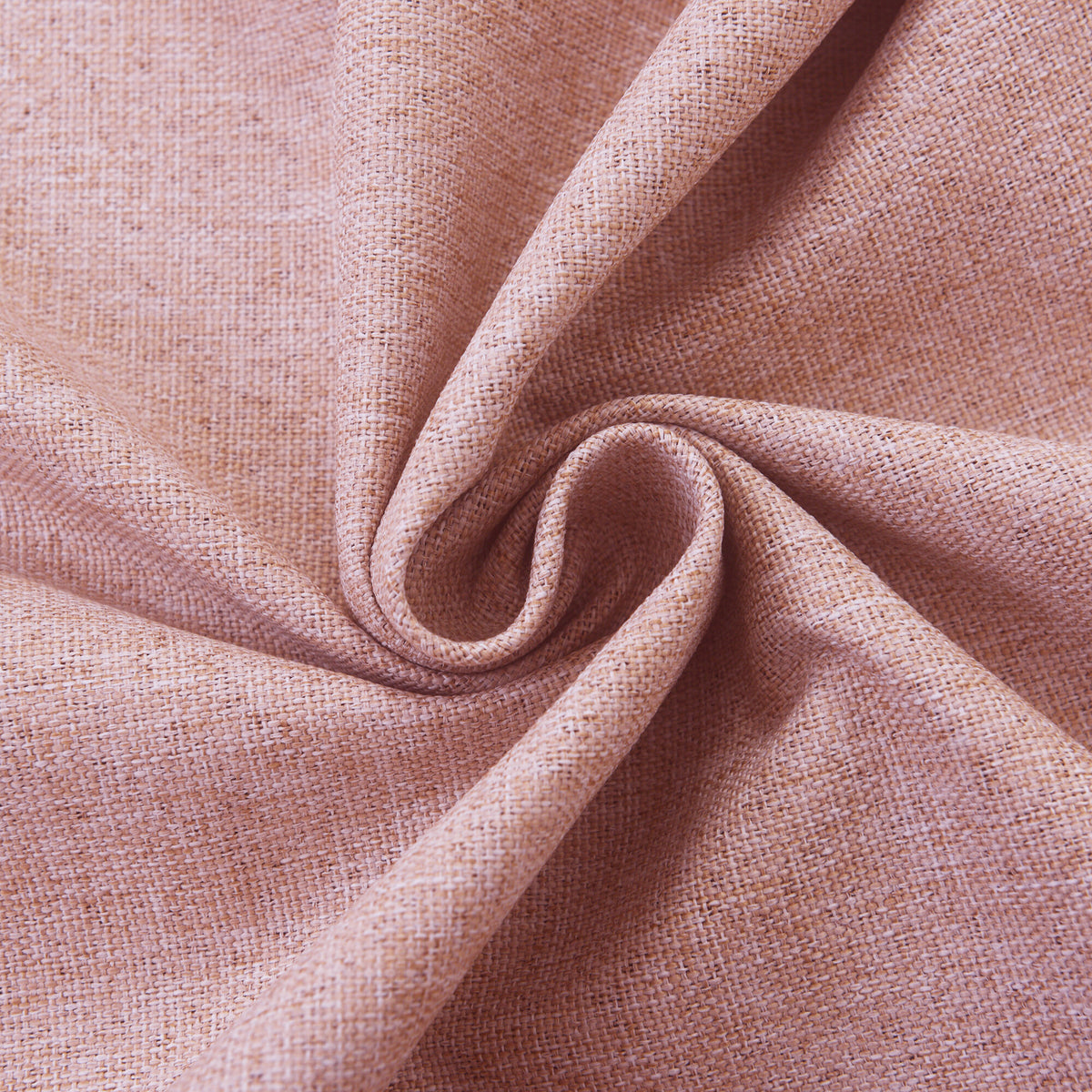 Rideau 100% occultant + 8 œillets 140 x 240 cm Polyester chambray "Cocooning" Rose