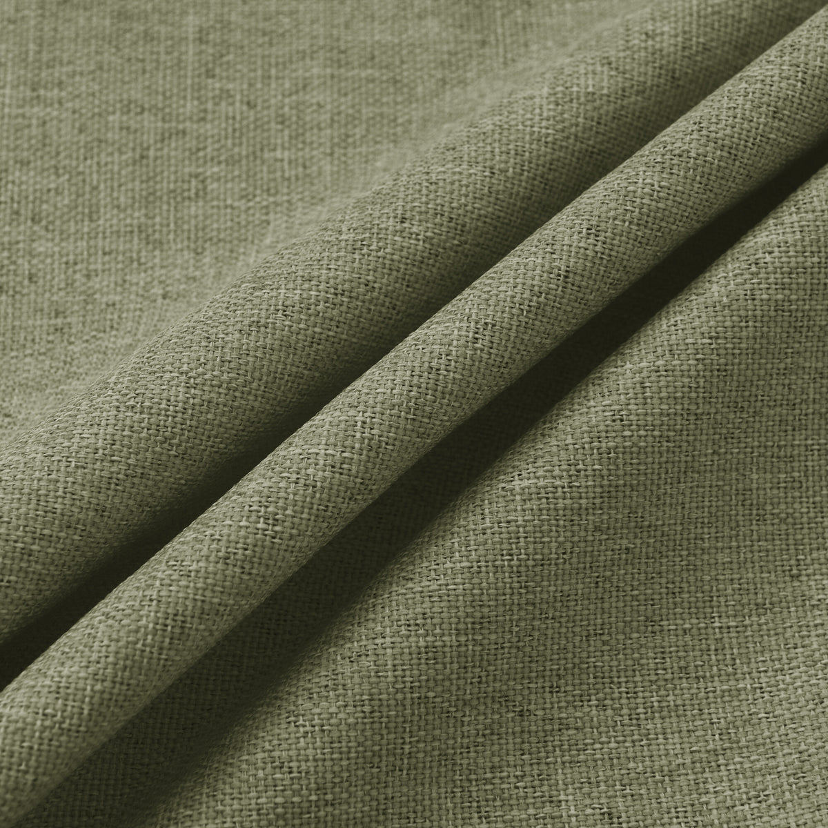 Rideau 100% occultant + 8 œillets 140 x 240 cm Polyester chambray "Cocooning" Sauge