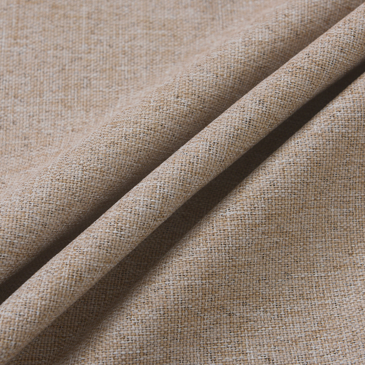 Rideau 100% occultant + 8 œillets 140 x 240 cm Polyester chambray "Cocooning" Taupe