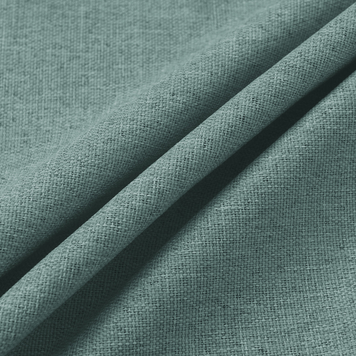 Rideau 100% occultant + 8 œillets 140 x 240 cm Polyester chambray "Cocooning" Turquoise