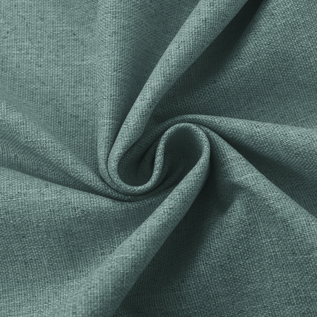 Rideau 100% occultant + 8 œillets 140 x 240 cm Polyester chambray "Cocooning" Turquoise
