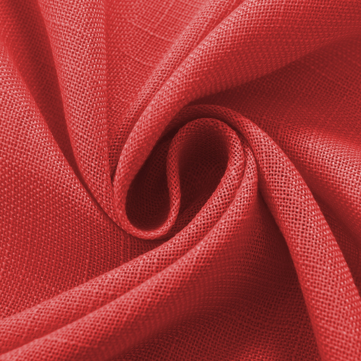Rideau ajustable + 8 anneaux pince 140 x 270 cm Polyester effet lin" Evasion" Cerise