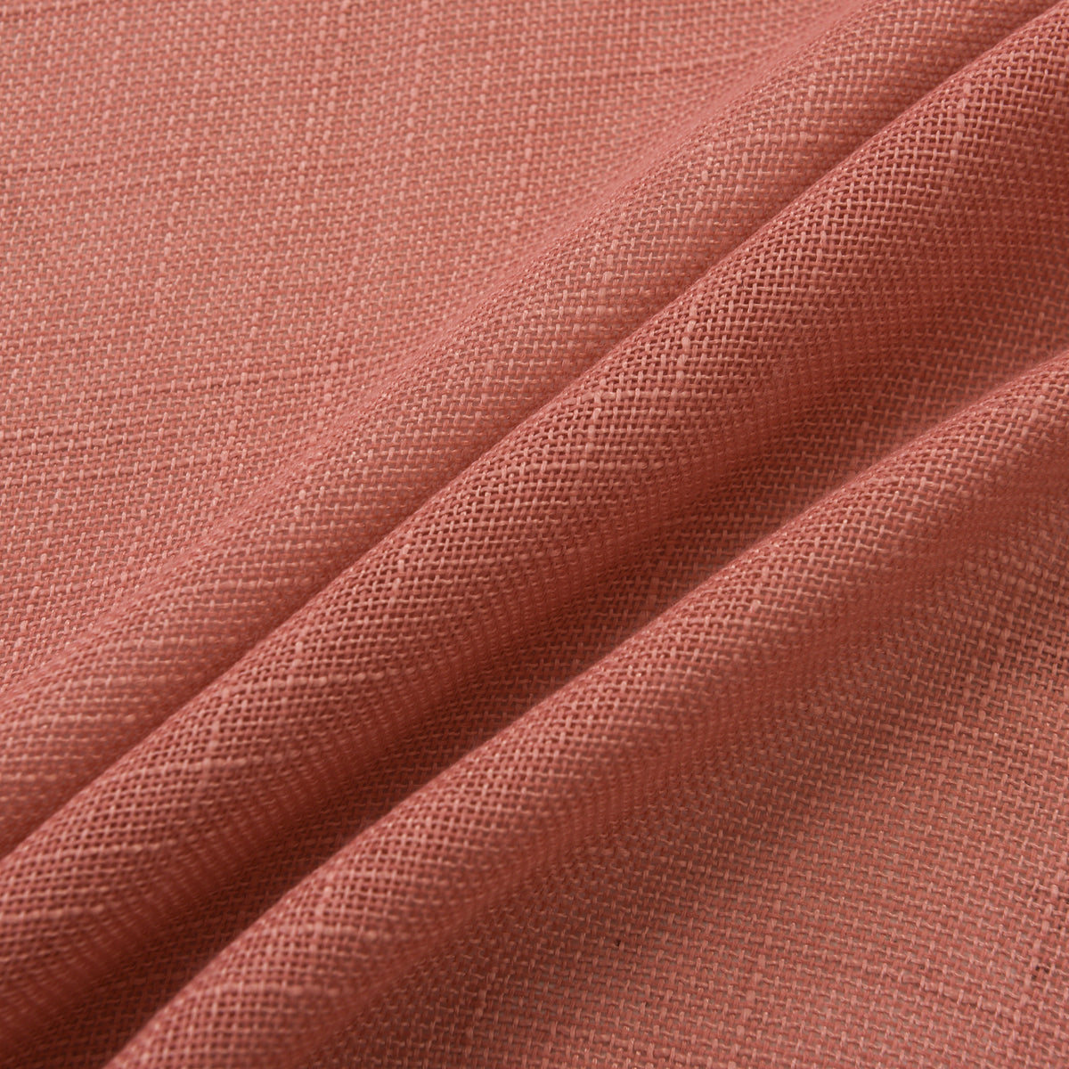 Rideau ajustable + 8 anneaux pince 140 x 270 cm Polyester effet lin" Evasion" Rose Boise