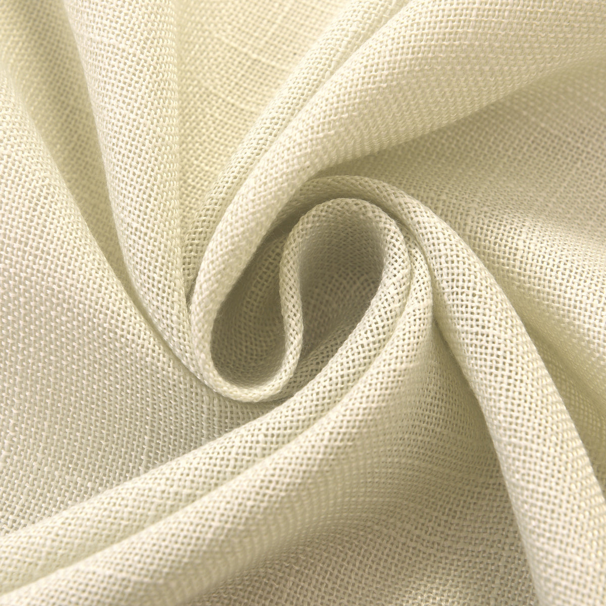 Rideau ajustable + 8 anneaux pince 140 x 270 cm Polyester effet lin" Evasion" Sable