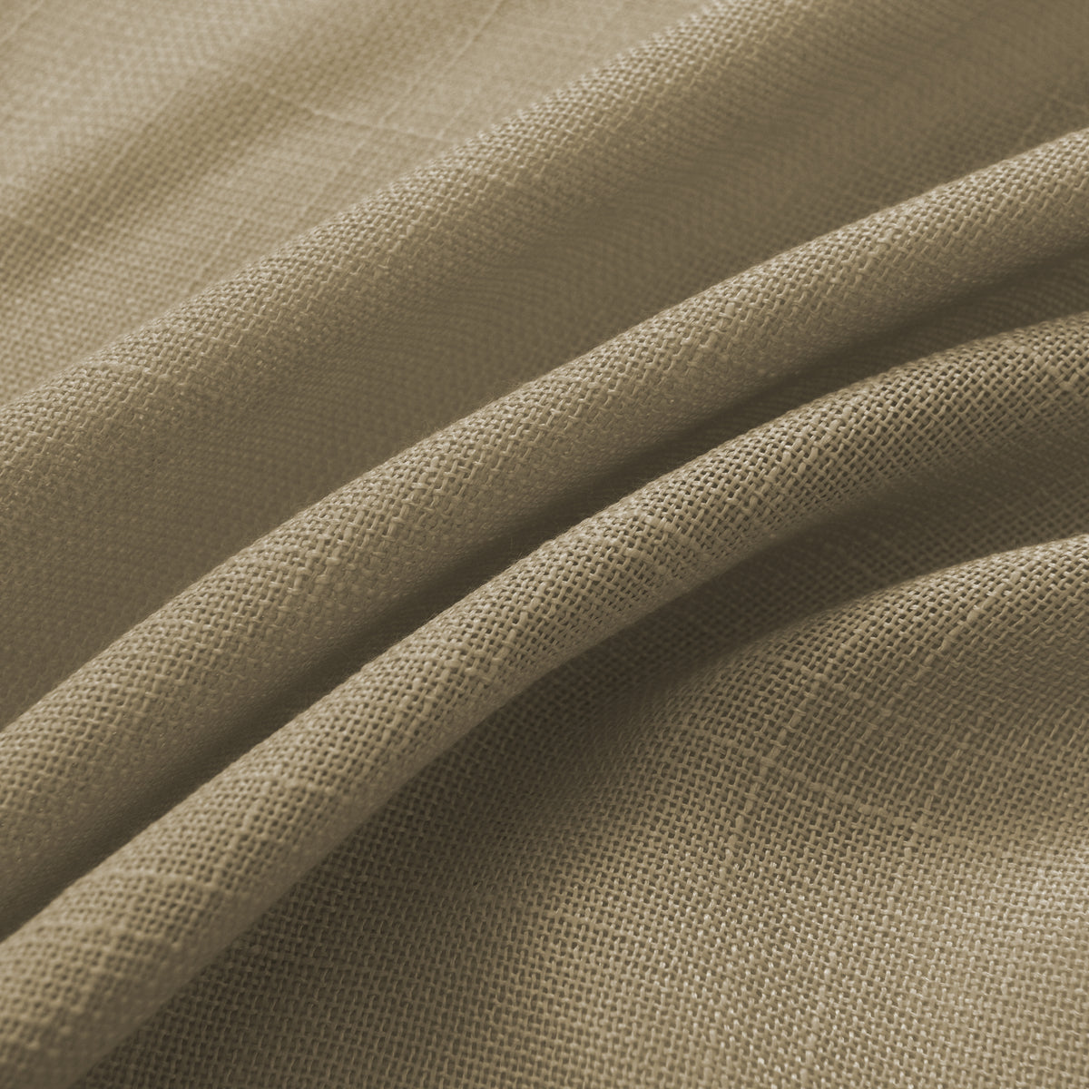 Rideau ajustable + 8 anneaux pince 140 x 270 cm Polyester effet lin" Evasion" Taupe
