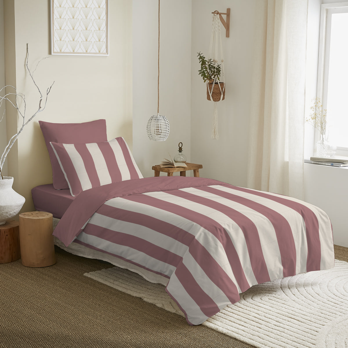 Pack Complet Housse de couette Imprimé 140 x 200 cm - Drap housse 90 x 190 cm