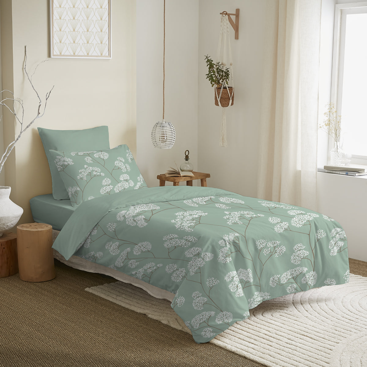 Pack Complet Housse de couette Imprimé 140 x 200 cm - Drap housse 90 x 190 cm