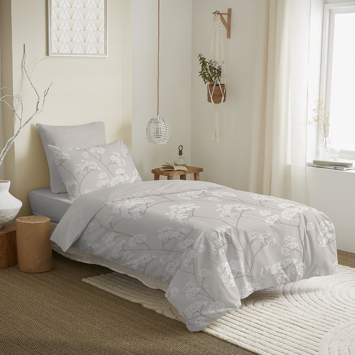 Pack Complet Housse de couette Imprimé 140 x 200 cm - Drap housse 90 x 190 cm