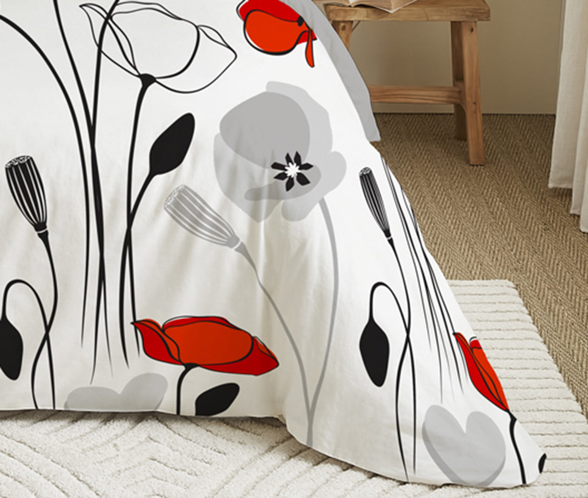 Pack Complet Housse de couette Imprimé 220 x 240 cm - Drap housse 160 x 200 cm