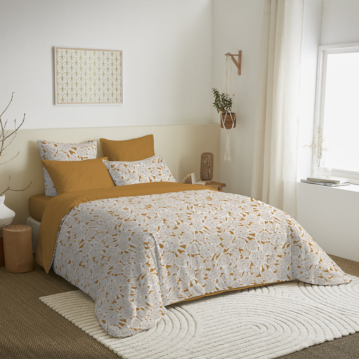 Pack Complet Housse de couette Imprimé 220 x 240 cm - Drap housse 160 x 200 cm