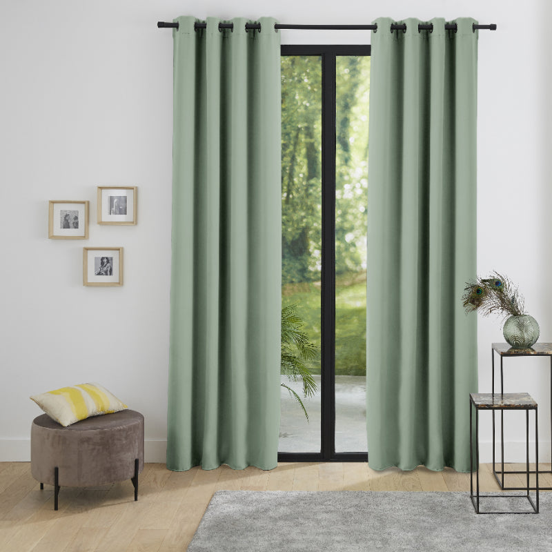 Rideau Occultant Thermique 140 x 260 cm Menthe