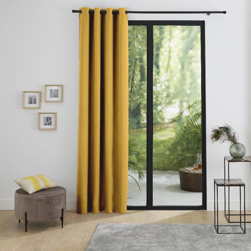 Rideau Occultant Thermique 140 x 260 cm Miel